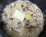 炊飯器で、しめじ ガーリックバターライス作り方10写真