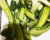 カリフラワーの周りの茎のくらこん和え作り方1写真
