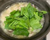 白菜とほうれん草んのワンタン団子スープ鍋作り方7写真