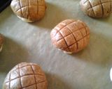 お家でパン屋☆カフェモカメロンパン作り方8写真