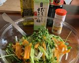 生野菜と柿のサラダ作り方5写真
