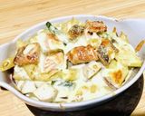 秋グラタン　鮭•さつまいも•キノコ作り方10写真