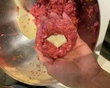 Wチーズインハンバーグ作り方4写真