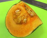 かぼちゃとクリームチーズのサラダ作り方1写真