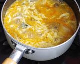 ☆簡単☆キムチと豆腐のふわたまスープ作り方4写真