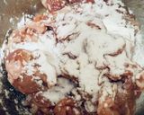 小松菜と豚小間の餡掛けカリカリ焼きそば作り方1写真