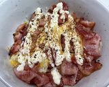 ベーコンチーズ★マヨ七味丼作り方7写真