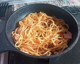 キャンプde舞茸の和風スープパスタ作り方2写真