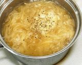 オニオンスープ、チーズ入り作り方4写真