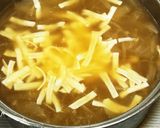 オニオンスープ、チーズ入り作り方5写真