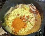 野菜たっぷりの辛ラーメン作り方4写真