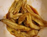 焼き茄子ニンニク醬油作り方5写真