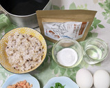 いりこだしのうまみたっぷり和風オムライス作り方1写真