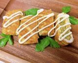 アボカドと明太子を巻いた卵焼き作り方5写真