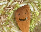 豚ひき肉と白菜の餡かけごはん作り方3写真
