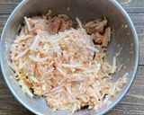 ごはん泥棒！もやしin大葉チーズつくね作り方1写真