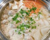 野菜たっぷりごま豆乳鍋作り方6写真