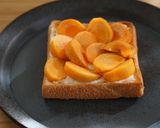 柿とクリームチーズのトースト作り方6写真