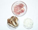 鶏ごぼう釜玉うどん作り方1写真
