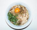 鶏ごぼう釜玉うどん作り方8写真