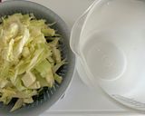 キャベツと春菊の黒ごまサラダ作り方3写真