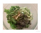 水菜と塩昆布の和え物作り方3写真