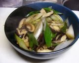 簡単♪ねぎとしいたけ炒め作り方4写真