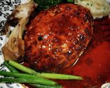 簡単ソースのハンバーグ❨(@≧↺≦@)❩作り方5写真