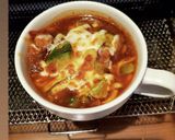 アボカドとトマトのオニオングラタンスープ作り方8写真