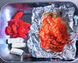 キムチ納豆とクリチのロールサンド作り方1写真