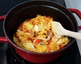 ミートボールとキャベツのトマト煮込み。作り方6写真