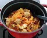 ミートボールとキャベツのトマト煮込み。作り方9写真