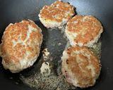 玉ねぎ無し!むっちりハンバーグポン酢がけ作り方3写真