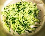 お揚げ(干し豆腐)と水菜の中華サラダ作り方2写真