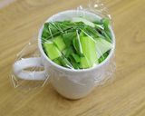 ベジ♪レンジでチンゲン菜のコーンスープ作り方3写真