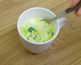 ベジ♪レンジでチンゲン菜のコーンスープ作り方4写真