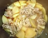 葉付き大根1本使いきり③大根と豚肉の煮物作り方4写真