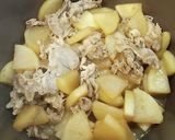 葉付き大根1本使いきり③大根と豚肉の煮物作り方6写真