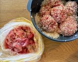 合わせ味噌でOK!豚こま味噌トンカツ♩作り方2写真