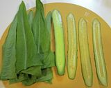 大葉油麦菜(ユーマイサイ)のロールサラダ作り方1写真