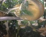 ほうれん草とえのきの味噌汁作り方2写真