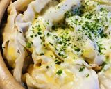 鍋の素●煮込みラーメン餃子のキムチーズ鍋作り方4写真