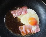 汁だくベーコンエッグ丼作り方3写真