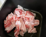 柔らか豚しゃぶ肉のネギ塩炒め☆焼き鮭弁当作り方1写真