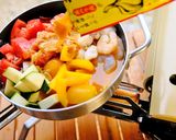 シーフードチリトマト鍋【キャンプ飯】作り方3写真