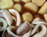 里芋とスルメイカの煮物作り方3写真