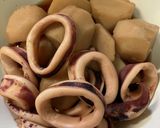 里芋とスルメイカの煮物作り方4写真