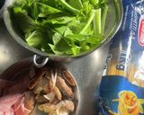 かぶの葉っぱと椎茸のペペロンチーズパスタ作り方1写真