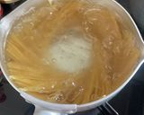 かぶの葉っぱと椎茸のペペロンチーズパスタ作り方2写真