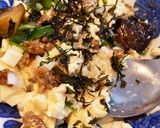 お茄子とミンチの甘辛あんお豆腐のどんぶり作り方9写真